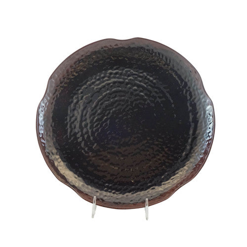 Tenmoku Lotus Shape Plate 265mm - Pack of 12