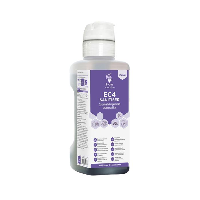 Evans e:dose EC4 Sanitiser Concentrate 1 Litre