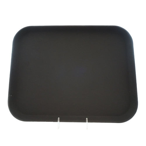 Black Fiberglass Rectangular Serving Tray 356mm x 457mm