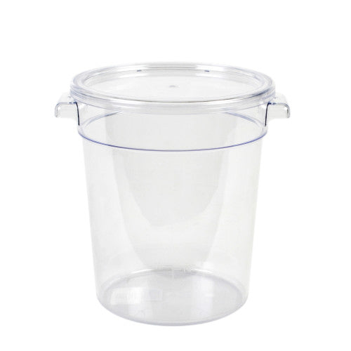 3.8Ltr / 4 qt Clear Round Food Storage Container, Polycarbonate