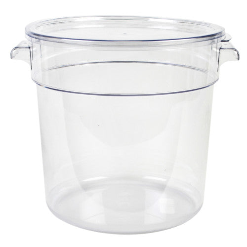 17Ltr / 18 qt Clear Round Food Storage Container, Polycarbonate