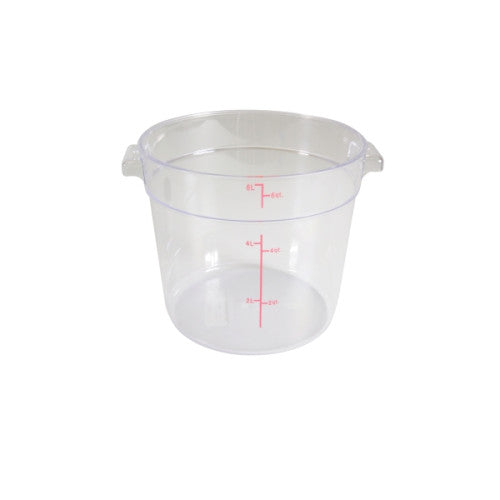5.68 Ltr Round Clear Polycarbonate Food Storage Container