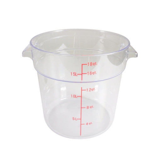 17.03 Ltr Round Clear Polycarbonate Food Storage Container