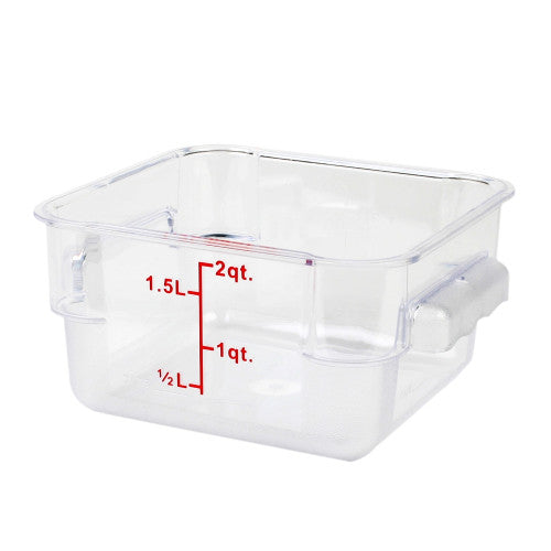 Polycarbonate Square Food Storage Container 1.9Ltr