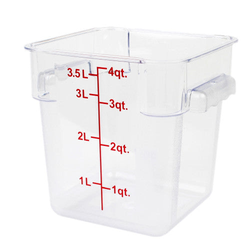 Polycarbonate Square Food Storage Container 3.8Ltr