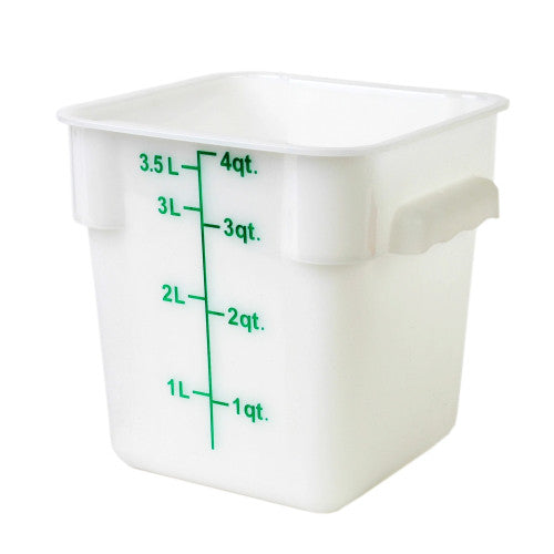 Polypropylene Square Food Storage Container 3.8Ltr
