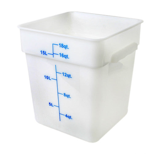 Polypropylene Square Food Storage Container 17Ltr