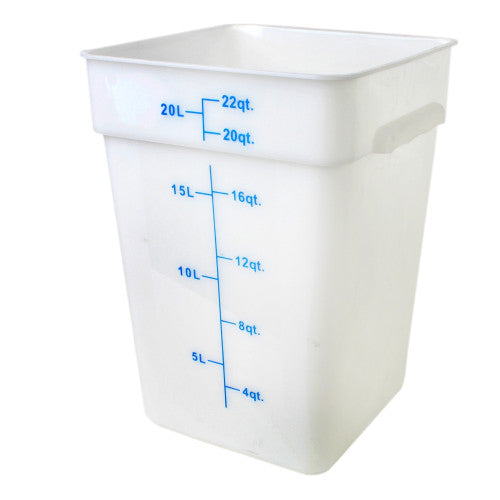 Polypropylene Square Food Storage Container 20.8Ltr
