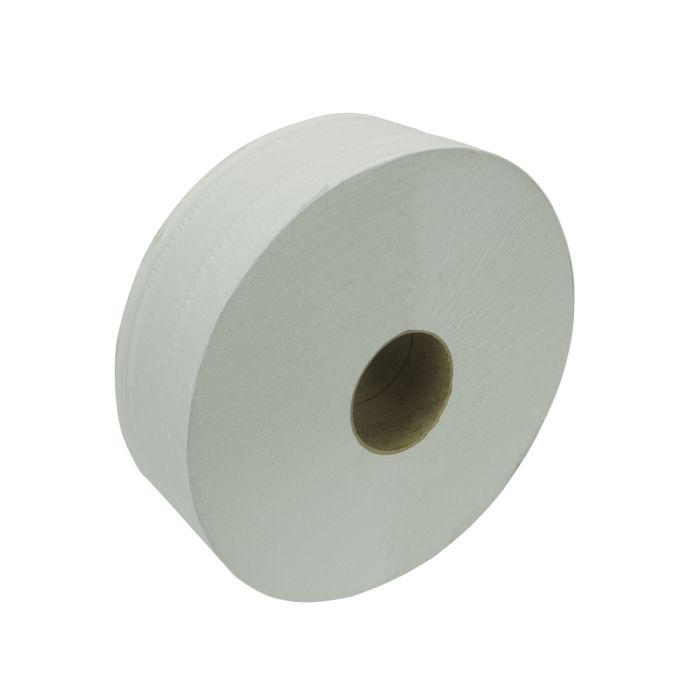 Essentials Maxi Jumbo 2 ply Toilet Rolls 400m ‑ 3" Core Case of 6