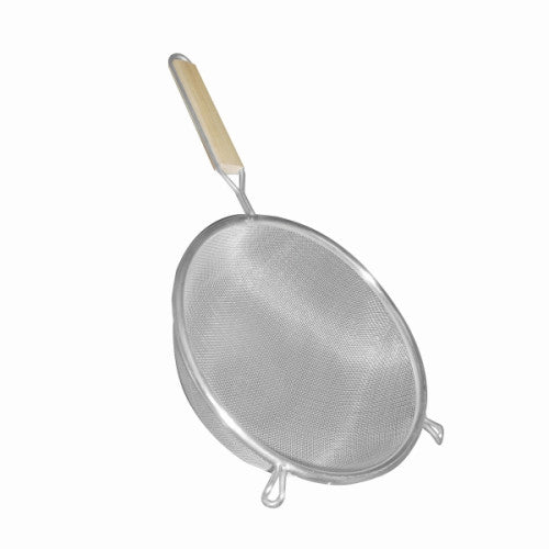 Wood Handle Single Fine Mesh Strainer 203mm
