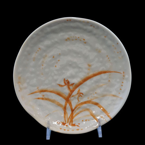 Gold Orchid Lotus Shape Plate 185mm - Pack of 12