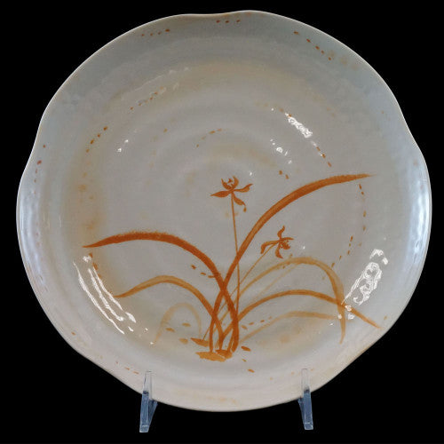 Gold Orchid Lotus Shape Plate 210mm - Pack of 12