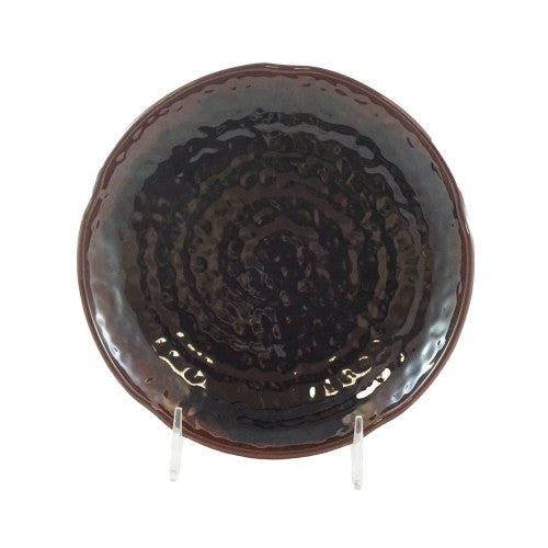 Tenmoku Lotus Shape Plate 240mm - Pack of 12