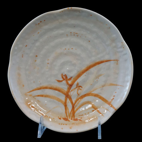 Gold Orchid Lotus Shape Plate 265mm - Pack of 12