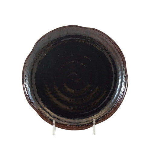 Tenmoku Lotus Shape Plate 355mm - Pack of 12