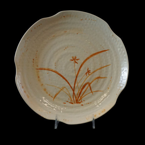 Gold Orchid Lotus Shape Plate 405mm - Pack of 12