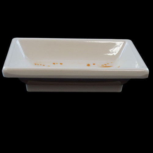 Gold Orchid Rectangular Sauce Dish 95mm x 65mm - Pack of 12