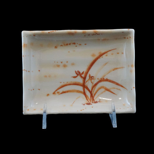 Gold Orchid Wave Rectangular Plate 160mm x 120mm - Pack of 12