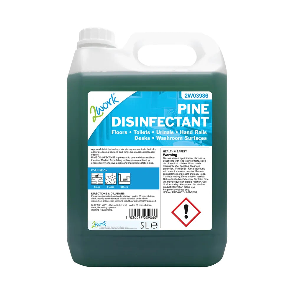 2Work Disinfectant and Deodoriser Fresh Pine 5 Litre