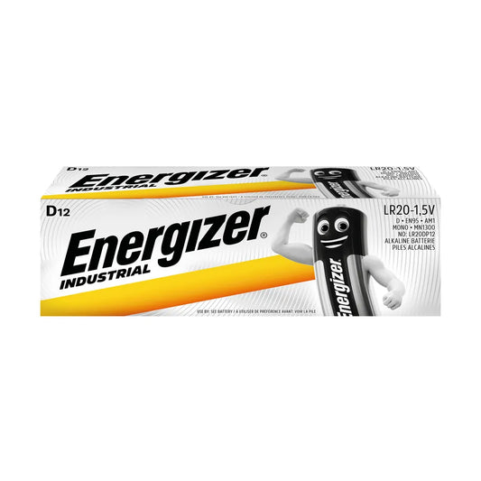 Energizer D Industrial Batteries (Pack of 12) 636108