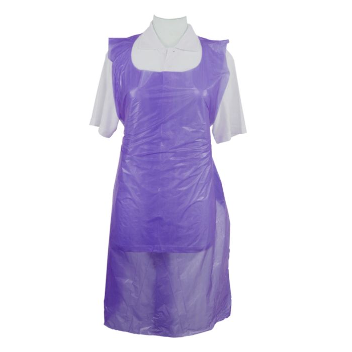 Shield Purple Anti‑Static Medium Duty Aprons on a Roll - Roll of 200