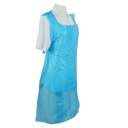 Shield® Blue Disposable Aprons on a Roll ‑ 27" x 42" - Roll of 200