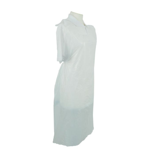 Shield® White Disposable Aprons on a Roll ‑ 27" x 42" - Roll of 200