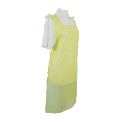 Shield® Yellow Disposable Aprons on a Roll ‑ 27" x 42" - Roll of 200
