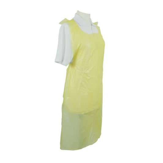 Shield® Yellow Disposable Aprons on a Roll ‑ 27" x 42" - Roll of 200