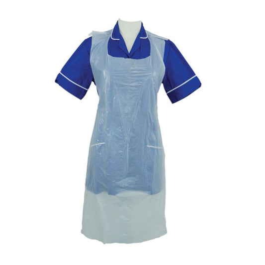 Shield® White Disposable Aprons on a Roll ‑ 27" x 40" - Roll of 200
