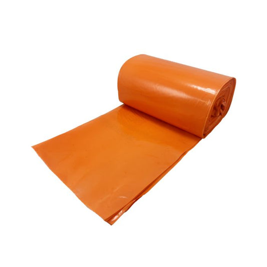 Orange Clinical Waste Sacks on a Roll ‑ Heavy Duty x 100 sacks