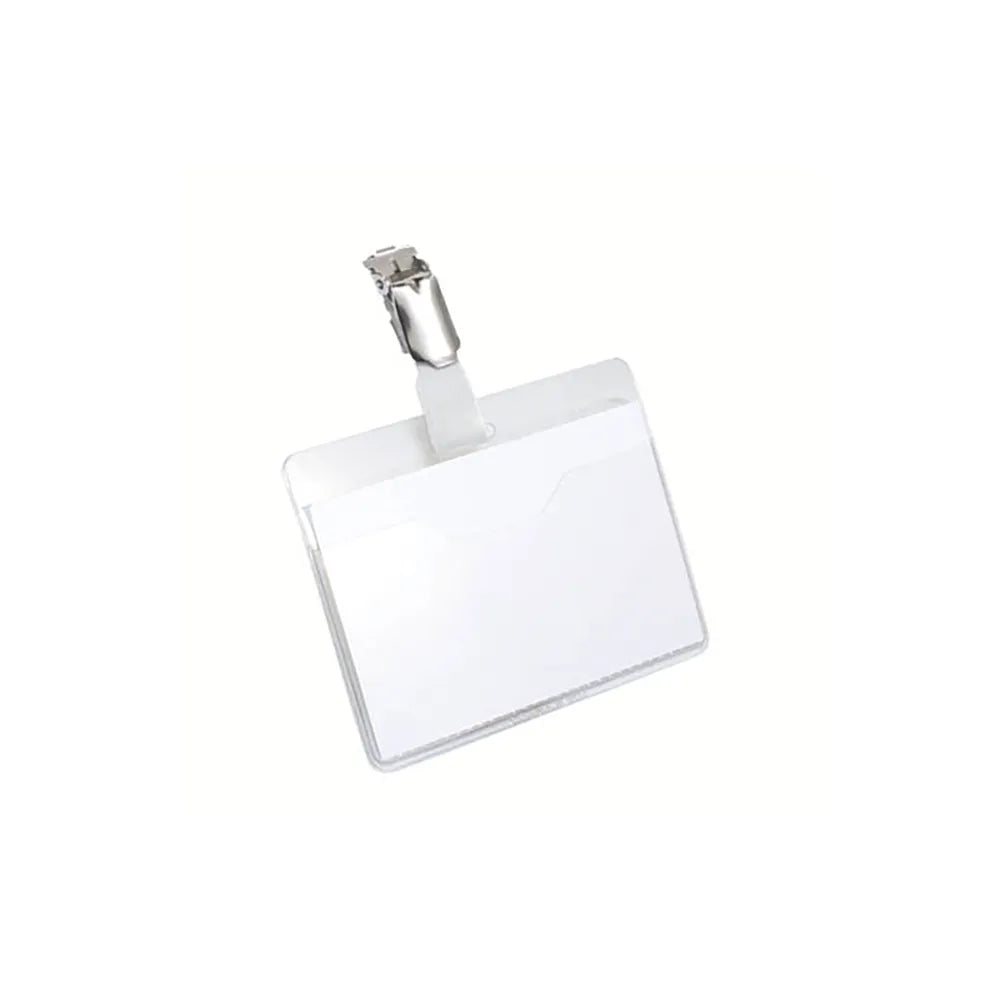 Durable Visitor Badge with Rotating Clip 60x90mm Clear (Pack of 25) 8106 Your Price