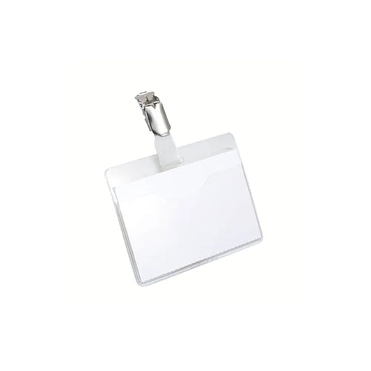 Durable Visitor Badge with Rotating Clip 60x90mm Clear (Pack of 25) 8106 Your Price