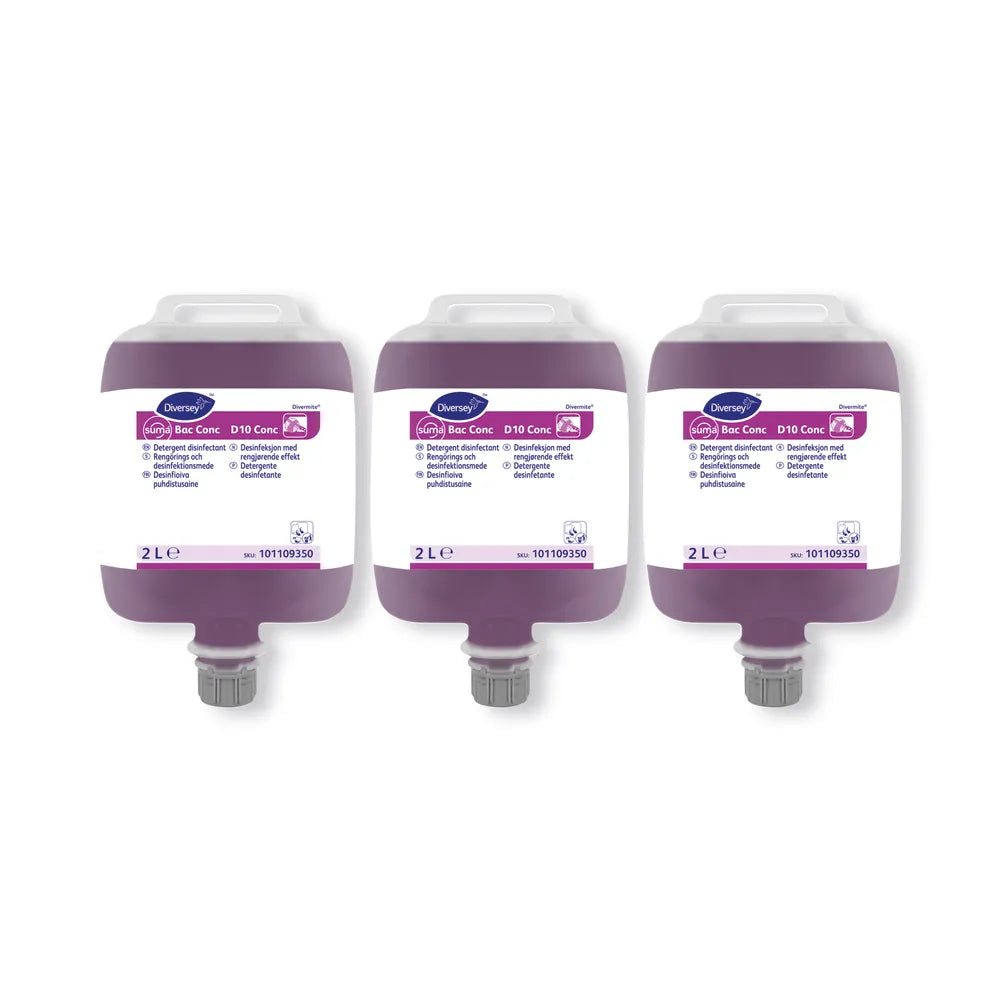 Suma Bac Conc D10 Concentrated Detergent Disinfectant 2L (Pack of 3) 101109350