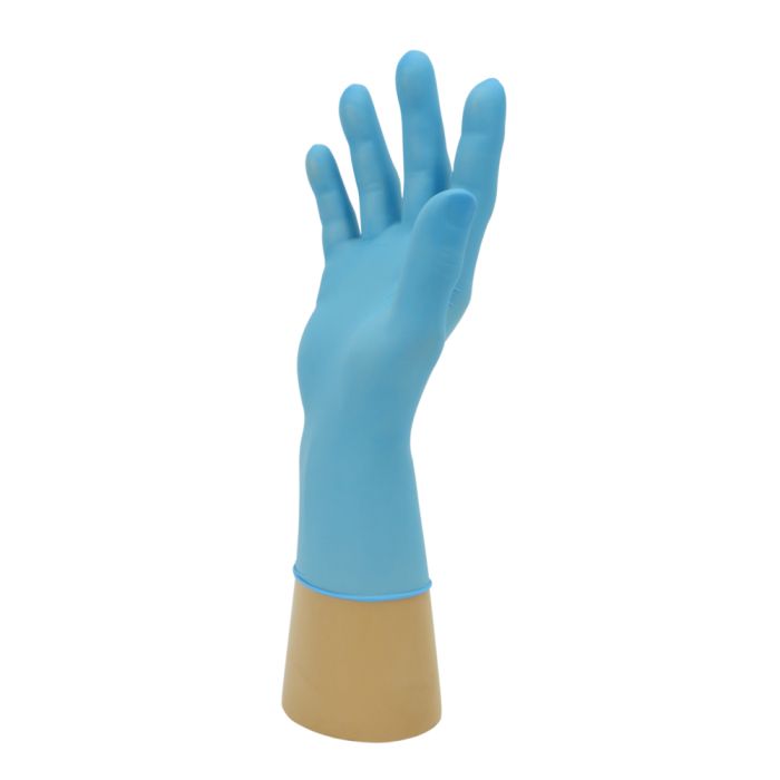 Finite PF Blue Nitrile Powder Free Disposable Glove - Box of 100