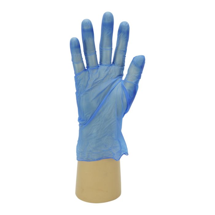 Shield GD11 Blue Vinyl Powdered Disposable Glove - Box of 100