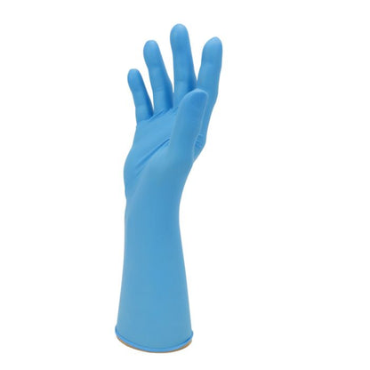 Bodyguards GL891 Blue Long Cuff Powder Free Exam Glove - Box of 100