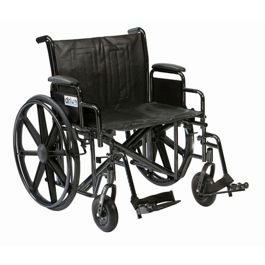 Drive Sentra Bariatric Self Propel Wheelchair 24"
