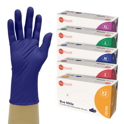 Nutouch Blue Nitrile Powder Free Disposable Glove (200)