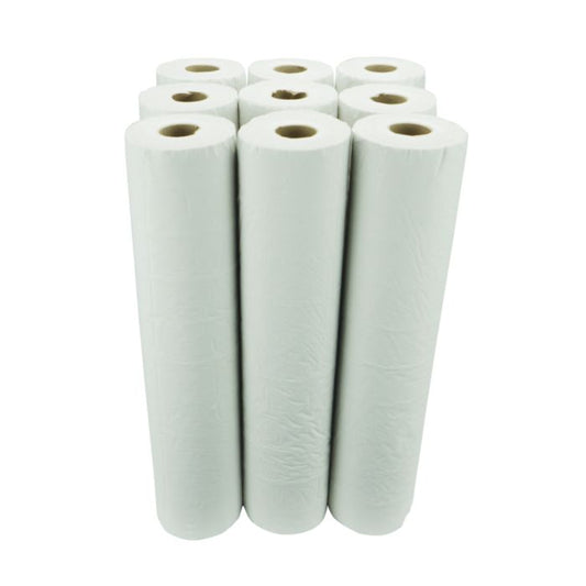 Fine Touch 2ply White Couch Roll 50cm x 50m - Case of 9