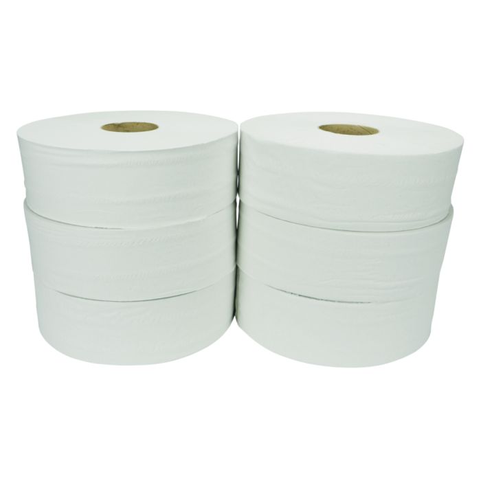 Fine Touch PJTP300 White 2ply Mini Jumbo Toilet Rolls (300m) - Case of 6