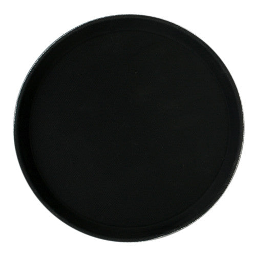 Black Round Serving Tray 406mm