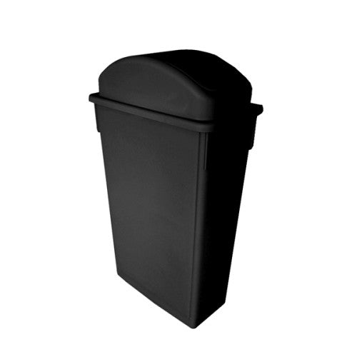 87 Ltr Plastic Waste Bin Black - Lid