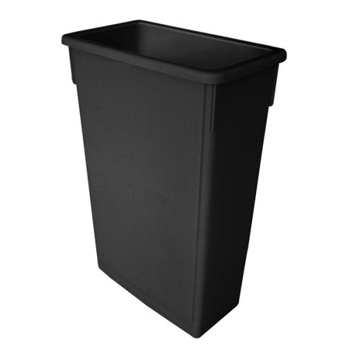 87 Ltr Plastic Waste Bin Black