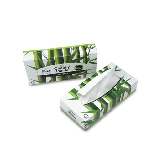 The Cheeky Panda Bamboo 3ply Facial Tissue (80 sheets) - Case (12 x 80 Sheets)