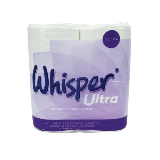 Whisper Ultra 3ply Luxury Toilet Roll ‑ Case of 40