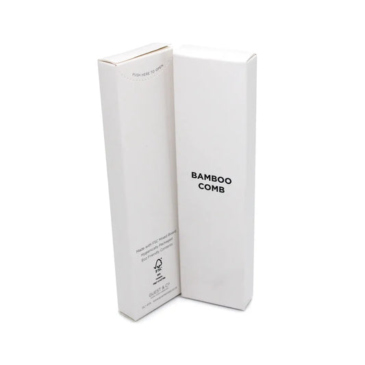 White Boxed Bamboo Comb (Pack of 250) I019A